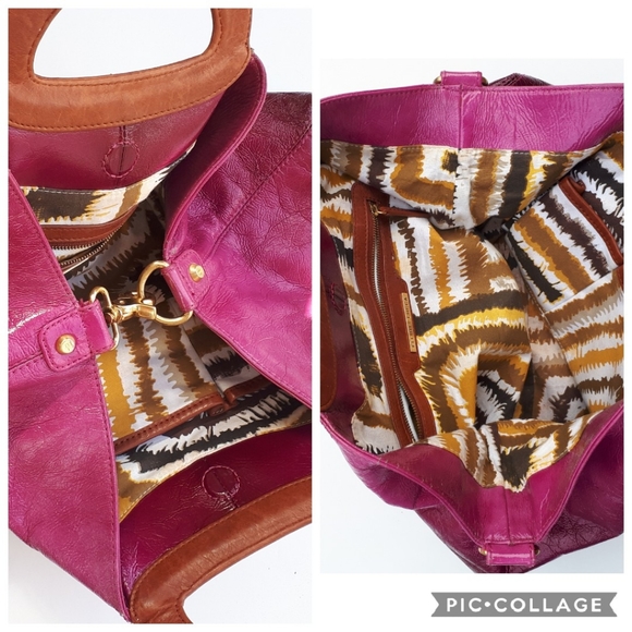 Elliott Lucca | Ombré Patent Leather Handbag - Picture 4 of 7